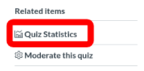 quiz statistics